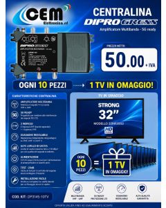 KIT :10 PZ DPHM3145+TV32'' STRONG