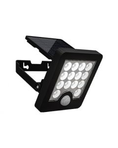 FARO DA ESTERNO SOLARE CON SENSORE DI MOV.- 60W 6500K NERO