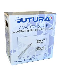 CAVO ANTENNA 5MM CCS BIANCO - 150MT - IN PULLBOX - FUTURA