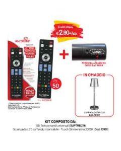 KIT TELECOMANDI PERS. (SUPTRB019)+LAMPADA DA TAVOLO OMAGGIO