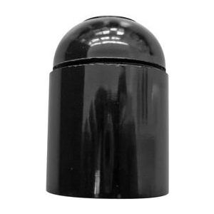 PORTALAMPADA E27 LISCIO NERO                                