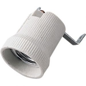 PORTALAMPADA E27 PORCEL.+STAF.                              