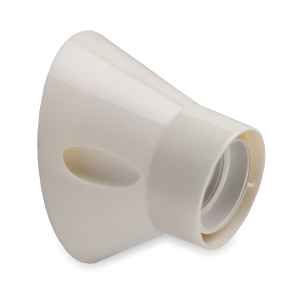 PORT.E27 BASE INCLINATA BIANCO BACHELIT                     