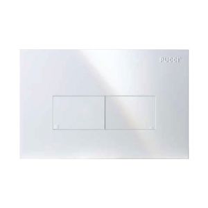 PLACCA DI COMANDO ECO LINEA DOPPIO TASTO - BIANCA