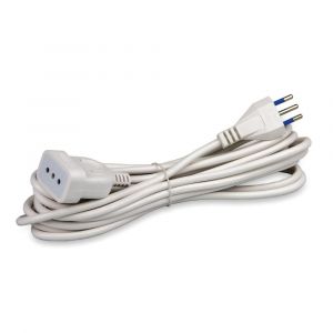 CAVO LIS.3X1 MT.5 SP.+PR.SI 10A+T BIANCO