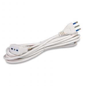 CAVO LIS.3X1 MT.5 SP.+PR SI 16A+T BIANCO                    