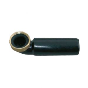 CODOLO CURVO IN PEHD CON DADO IN OTTONE - 1"1/4 DIAM. 40