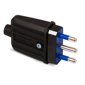 SAC.SPINA IP40 S17 16A 2P+T GOMMA NERA