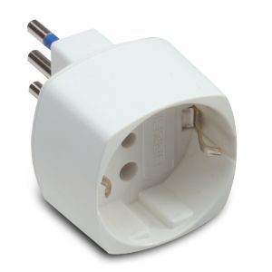 ADATT.SCHUKO 10A+T BIANCO C.SICUREZZA                       