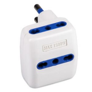 SAC.ADATTAT.TRIPLO DISASSATO 16A 2P+T bianco