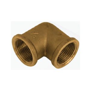 GOMITO FEMMINA/FEMMINA OTTONE GIALLO - 1" X 1"