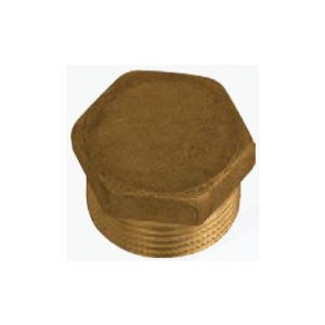 TAPPO MASCHIO ESAGONALE OTTONE GIALLO - 1"