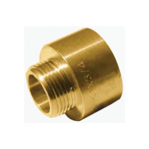 MANICOTTO RIDOTTO M/F OTTONE GIALLO - 3/8 X 1/2