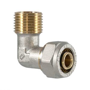 Raccordo a compressione curvo Maschio - 16 x 1/2