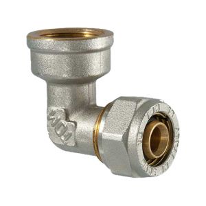 Raccordo a compressione curvo Femmina - 16 x 1/2