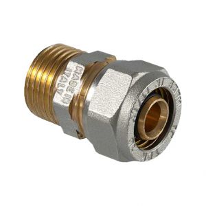 Raccordo a compressione diritto Maschio - 16 x 3/4