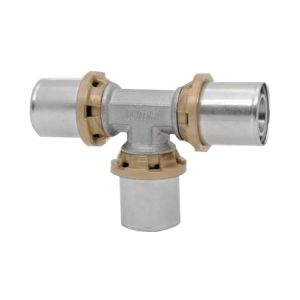 RACCORDO A TEE DOPPIO A PRESSARE - 16 x 16 x 16