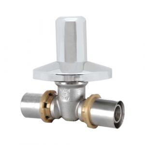 VALVOLA INCASSO CON CAPPUCCIO - 20 x 20