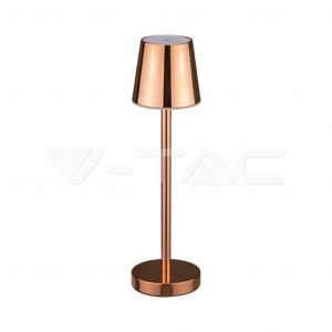 LAMPADA LED TAVOLO 3W RICAR. MICRO-USB -TOUCH DIM 3000K ORO