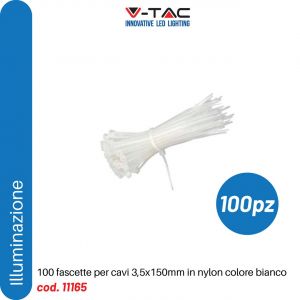 Fascetta per Cavi 3.5*150mm Colore Bianco (CF100PZ          