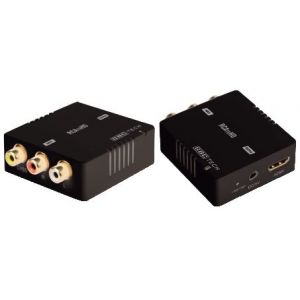 MINI CONVERTITORE AV RCA A HDMI  NERO