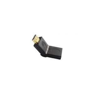 ADATTATORE HDMI MASCHIO - FEMMINA 90 ROTANTE 180