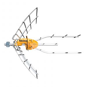 ANTENNA ELLIPSE UHF (C21-48) + ALIMENTATORE 12V