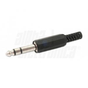 SPINA JACK 6,3MM STEREO G/CAVO IN PVC