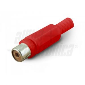 PRESA COAX RCA ROSSA PHONE CON G/CAVO