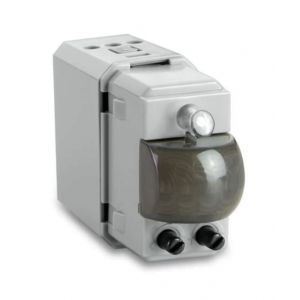 RILEVATORE MOVIMENTO DA PARETE 5-200LUX 110 NERO            