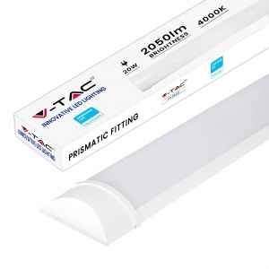 PLAFONIERA LED PRISMATICA 20W 120LM/W - 60CM 4000K IP20