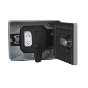 *SELETTORE INCASSO BLINDATO C/SBLOCCO GRIGIO CHIARO