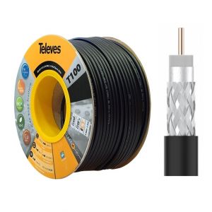CAVO COASSIALE T100 FCA/A 16 PAIC NE. 100M D:4,7MM