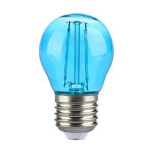 Lampadina LED E27 2W G45 Filamento Colore Blu