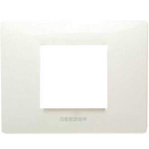 MIX - PLACCA 2 POSTI BIANCO ASPEN