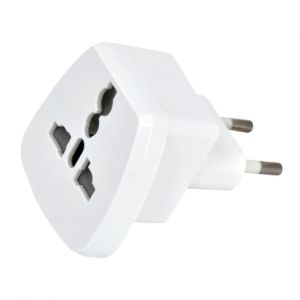 ADATTATORE DA VIAGGIO UNIV CON SPINA 2 POLI