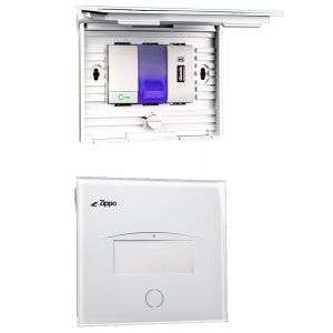 NO-LOOK  - PULSANTE A TARGA LUMINOSA BIANCA