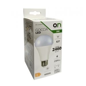 LED GOCCIA "ON"20W-27 D.80CM L.NATUR