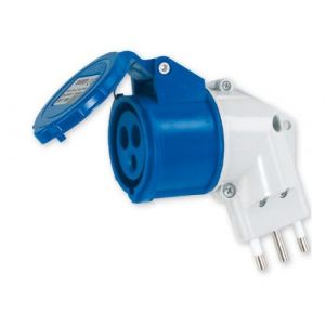 SPINA ADATTATORE 2P+T 16A+1PR.CEE 2P+T 16A 240V             