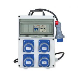 QUADRO PORT. 4PR.2P+T 16A 230V PR.P40 IP67 + MAGNET. + EMERG