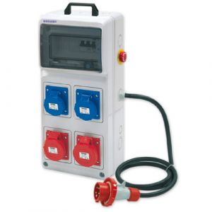 QUADRO ASC. 2PR. 3P+T 16A 380V + 2PR. 2P+T 16A 230V