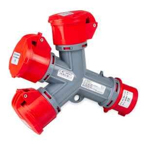 MOLTIPL.3 USCITE 3P+N+T 32A 380V IP44