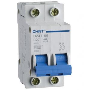 INTERRUTTORE MAGNETOTERMICO 1P+N 6A CURVA C 4,5KA 2 MODULI