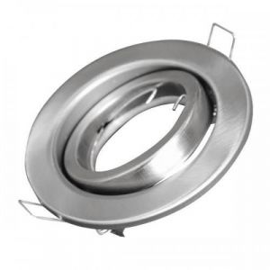 PORTAFARETTO IN METALLO GU10 E GU5.3 ARGENTO                