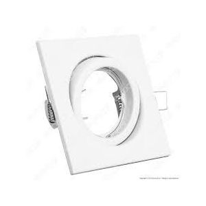 PORTAFARETTO IN METALLO GU10 E GU5.3 BIANCO                 