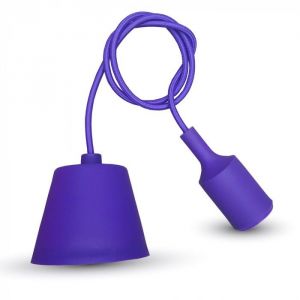 LAMPADARIO CON PORTALAMPADA E27 VIOLA                       
