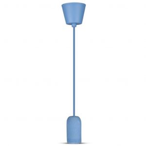 LAMPADARIO CON PORTALAMPADA E27 IN CALCESTRUZZO BLU