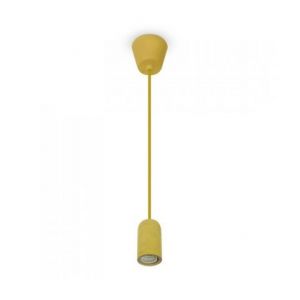 LAMPADARIO IN CALCESTRUZZO CON PORTALAMPADA E27 - GIALLO