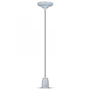 LAMPADARIO PORTALAMPADA IN PORCELLANA E27 60W MAX - GRIGIO