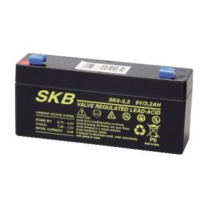 BATTERIA AL PIOMBO 6V 3.2AH - SKB - LUNGA
